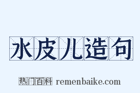 水皮儿造句是什么意思的图片